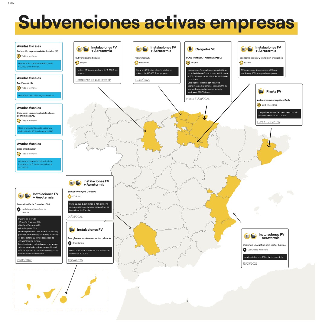 mapa subvenciones empresas 