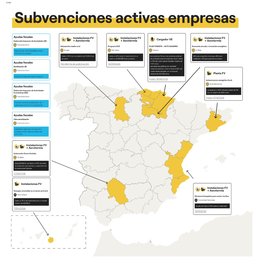 mapa subvenciones empresas 