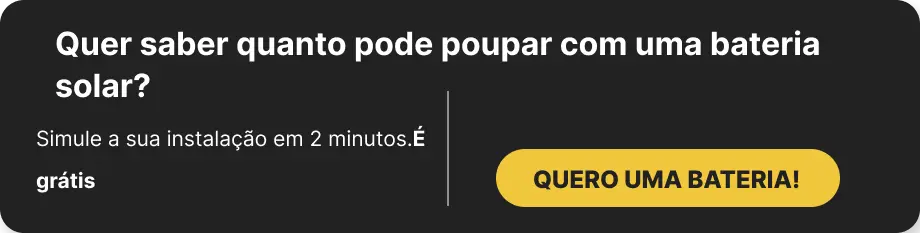 calcular a poupança com uma bateria para energia solar
