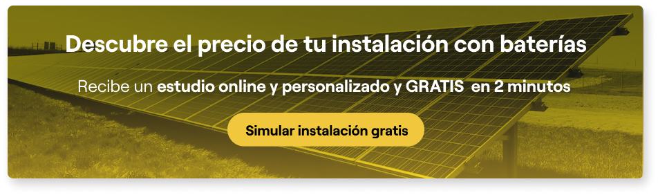 presupuesto baterias placas solares