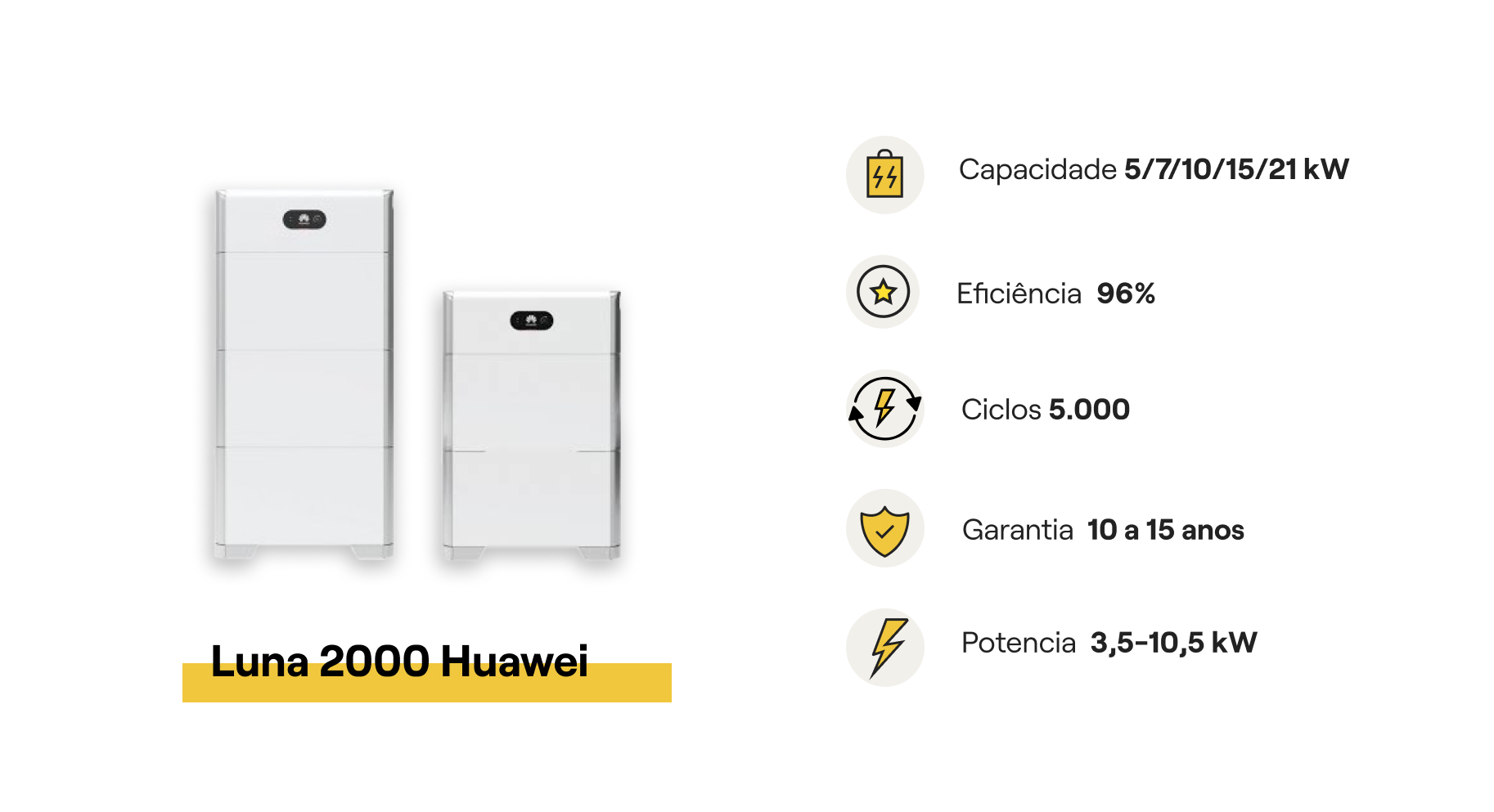 bateria compat&iacute;vel com inversores Huawei