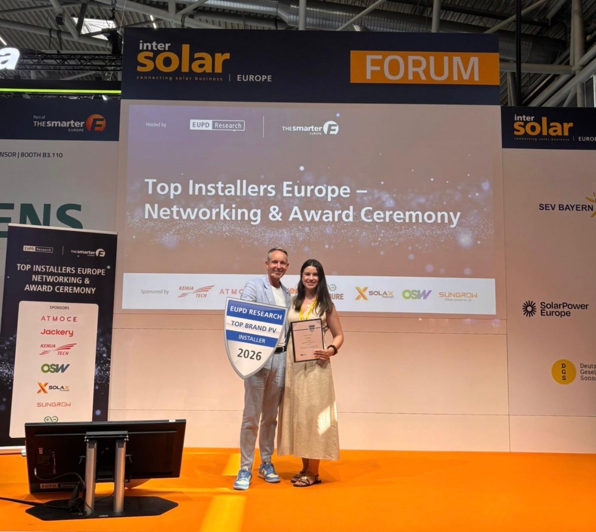 Melhor empresa de painéis solares na Europa