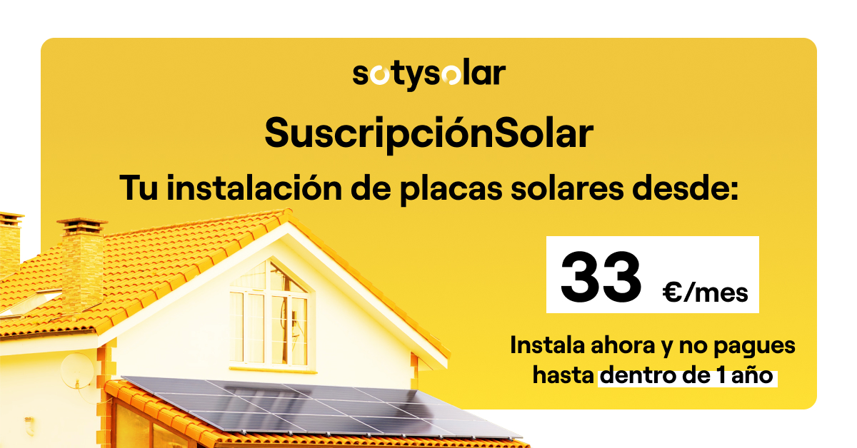 suscripción de placas solares 