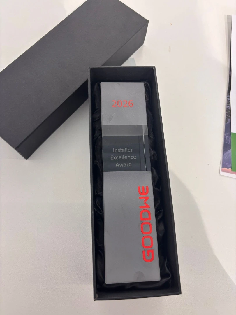 Prémio GoodWe Installer Excellence Award 2026